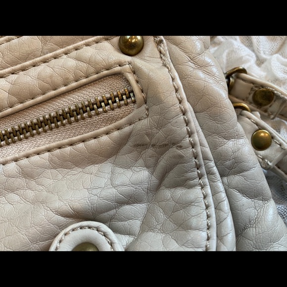 Crossbody Organizer Shoulder Bag Purse Wristlet Clutch Khaki Cream - Picture 8 of 9